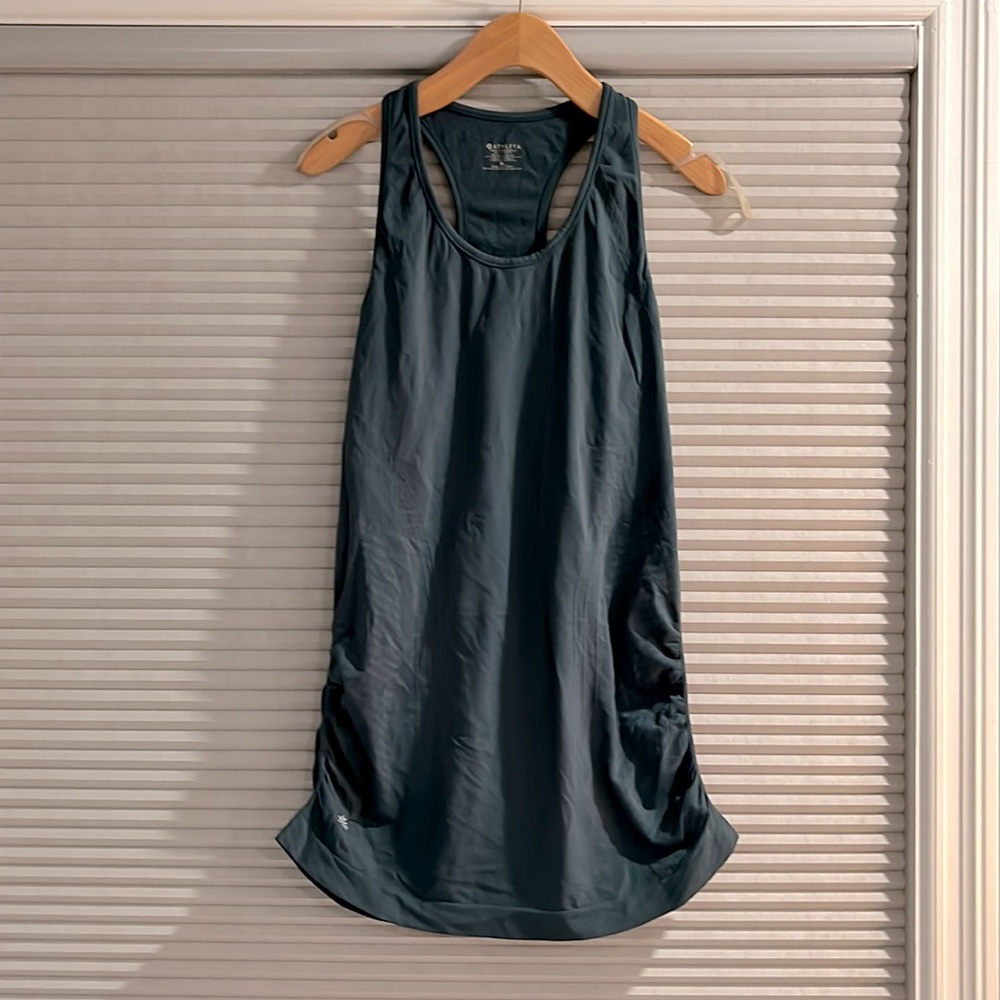 Dark green Athleta top